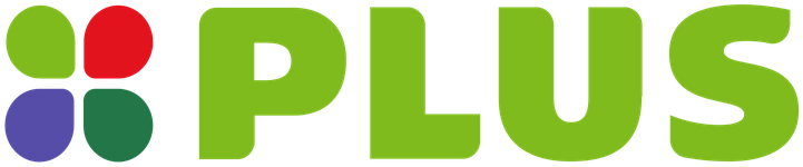 PLUS logo – klant van Bluefrog